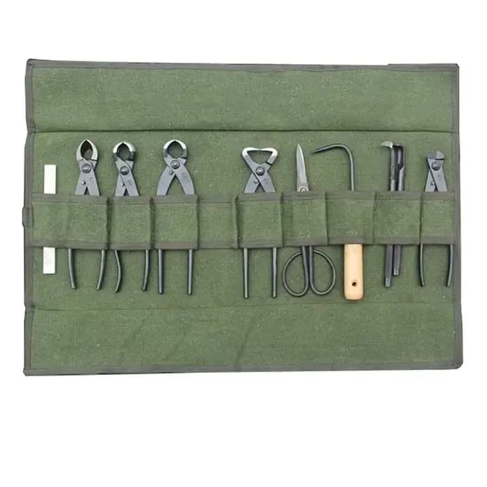 Sac de rangement pour outils de bonsaï de jardin, pot de fleurs, pincettes, grattoir, râteau, pelle