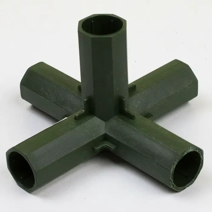 Joendoco-Connecteurs de plantes en plastique, 4 pièces, 16-17mm, pour cadre de serre, pôle de constr