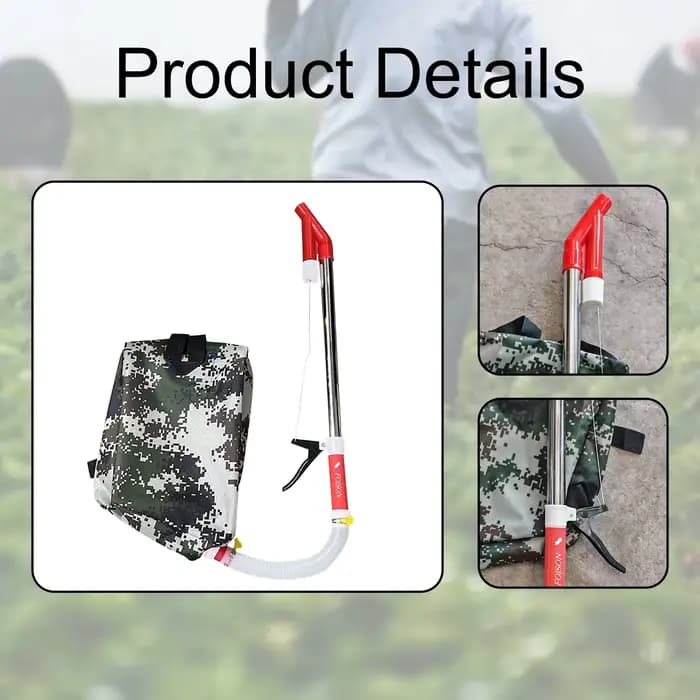 Épandeur d'engrais efficace avec sac à dos