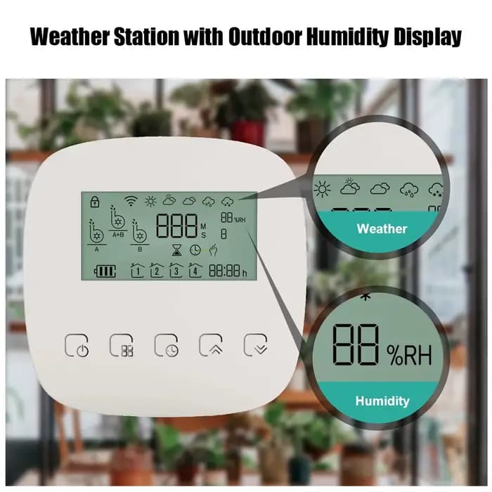 Tuya-Contrôleur d'irrigation micro-goutte avec panneau solaire, minuterie d'eau automatique intellig