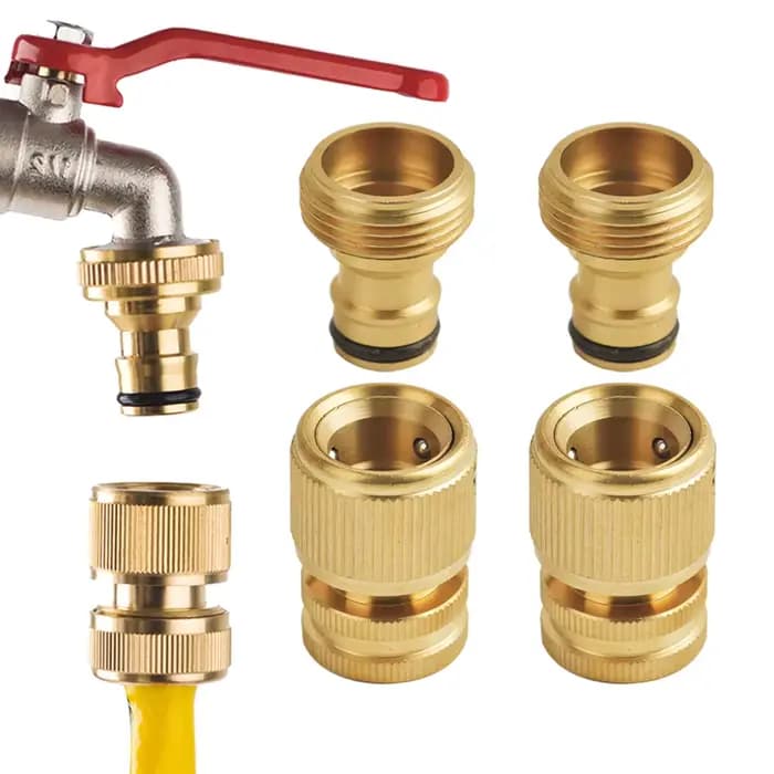1 ensemble de raccords de tuyau d'eau à connexion rapide pour tuyau d'arrosage, connecteur femelle e