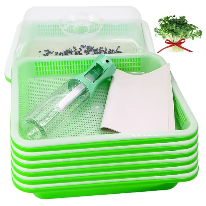 Boîte de Germination, plateaux de semis, Kit avec couvercle Transparent, démarreur de semis pour pép