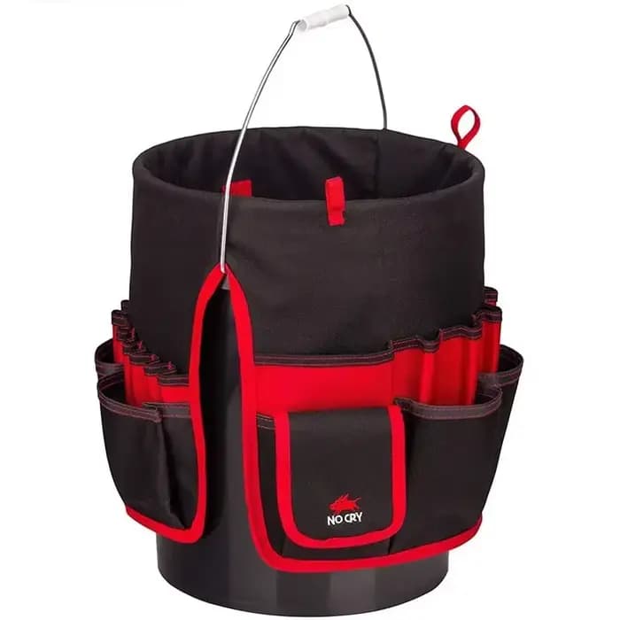 Seau organisateur pochette sac de rangement 42 grilles poche jardinage sac à outils pochette sac à o