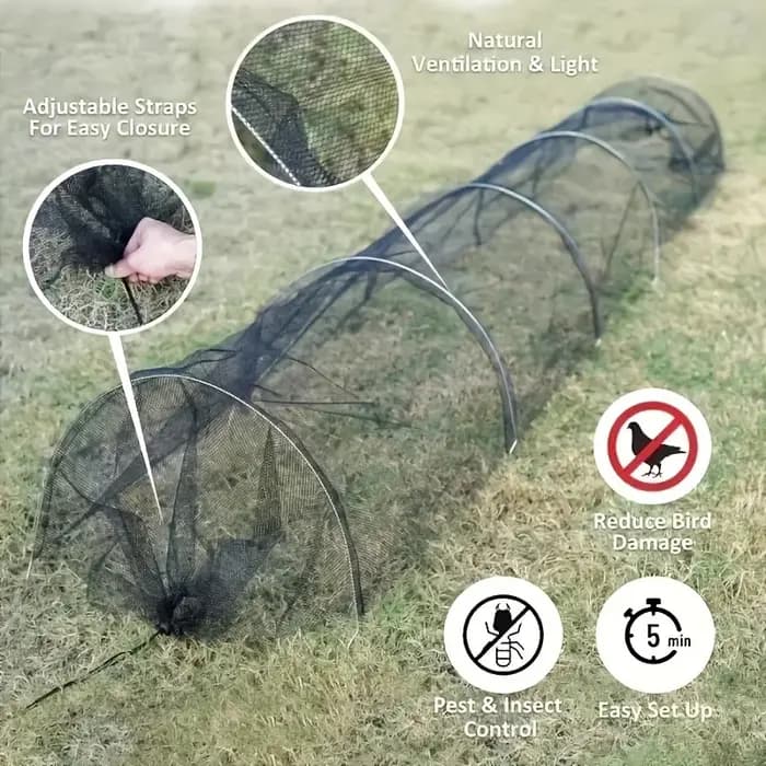 Tunnel pliable en maille noire