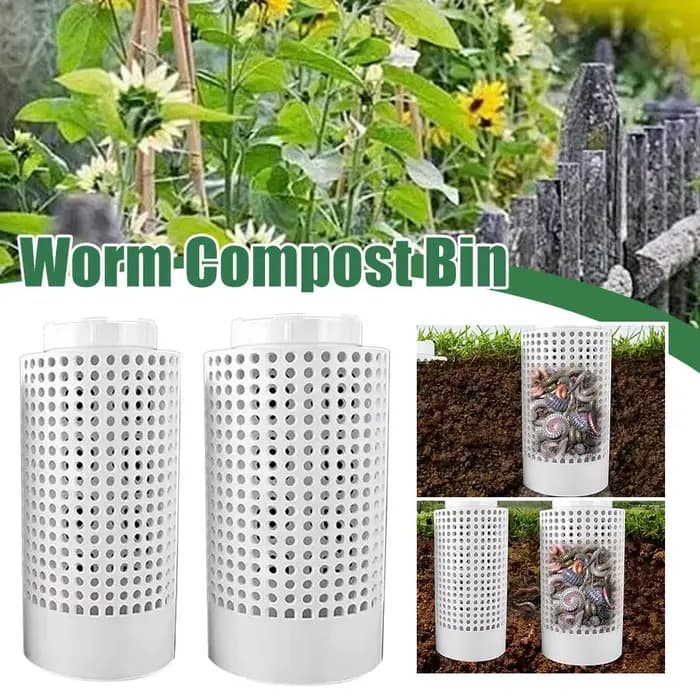 Compositeur d'insectes creusées, bac à Compost souterrains pour l'extérieur, Kit de poubelle à Compost de ferme pour lits de fleurs surélevés à la maison, taille S/L