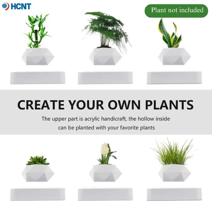 HCNT Pot de fleur à suspension magnétique