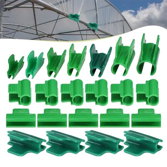 Clips de Support pour plantes vertes, 5-20mm, 10 pièces, revêtements de serre, pinces à Film, couver