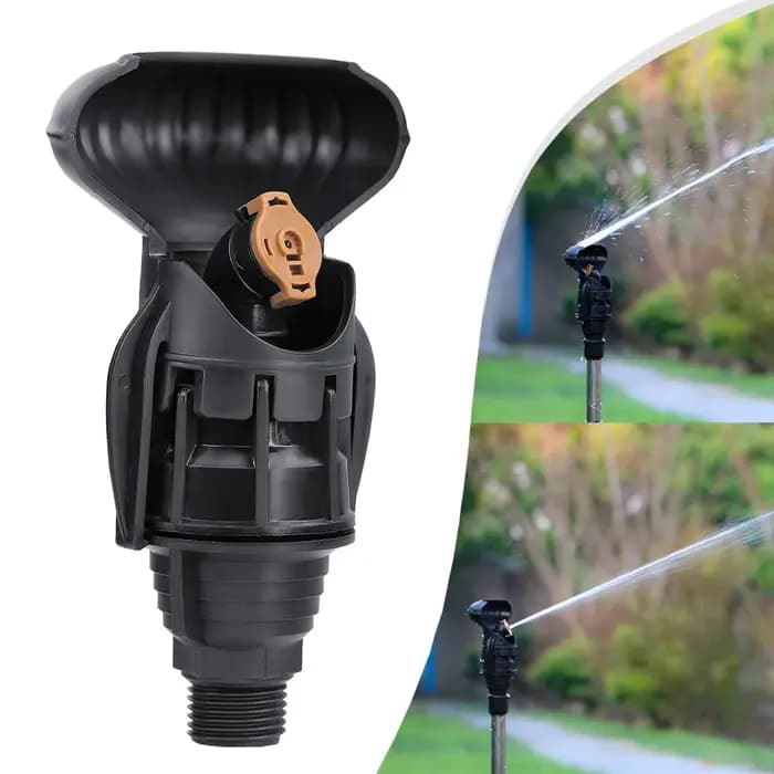 1 pièces extérieur 1/2 "" 360 ° Arroseur automatique rotatif noir