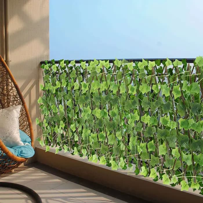 1 ~ 6 pièces nouveau treillis extensible de criblage de jardin 40cm feuille artificielle clôture de