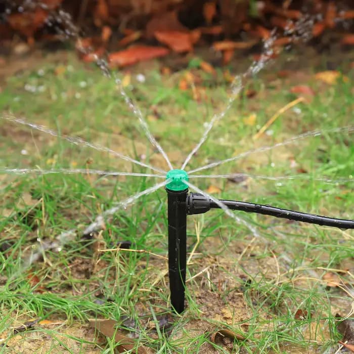 Arroseur à pointes réglable, support à 8 trous, goutteur de jardin, pelouse, fleur en pot, arrosage,