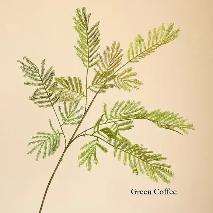Plante de Mimosa Artificielle pour Centre Commercial Rustique, Décor d'Entrée de Maison, Accessoire