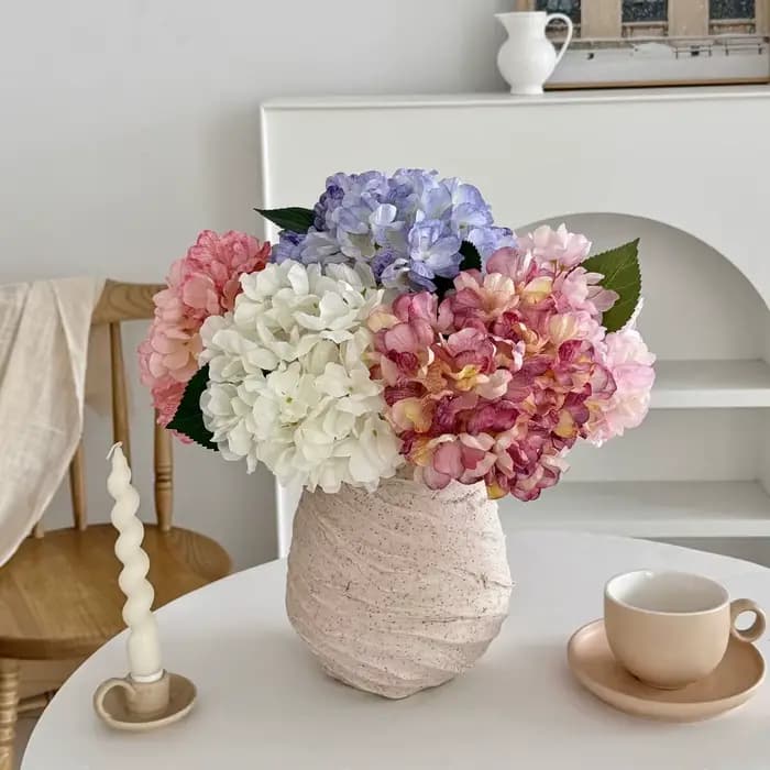 Fleurs d'hortensia artificielles pour la maison