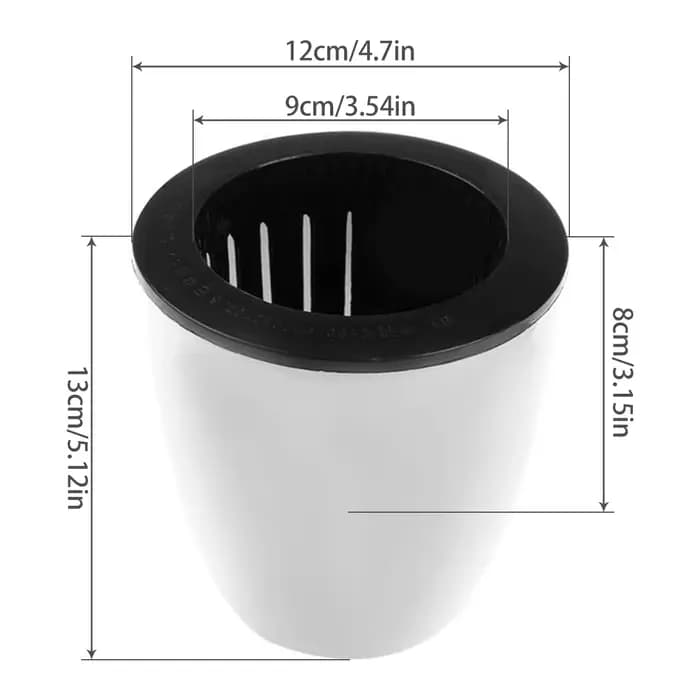 Pots auto-arrosage avec corde en coton pour plantes d'intérieur, Pot de fleur auto-arrosage de 4.7 p