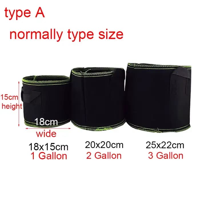 Sacs de culture de plantes 1/2/3 gallons