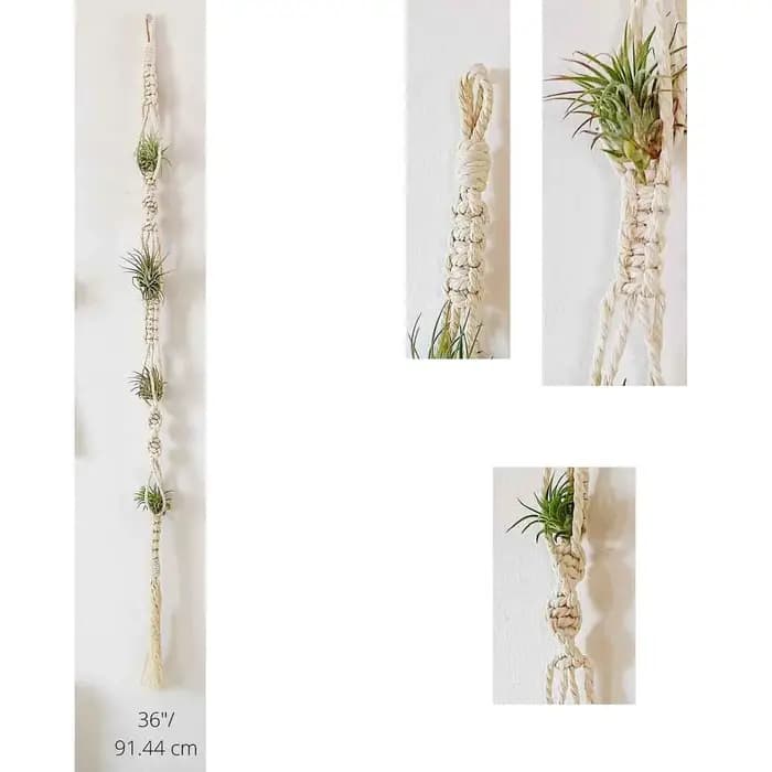 Cintre pour plantes à Air en macramé