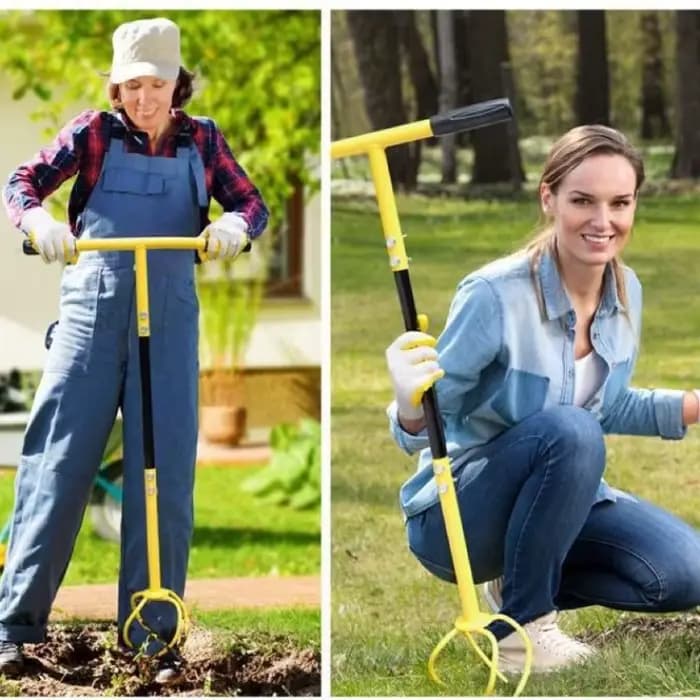 Cultivateur manuel rotatif pour jardinage