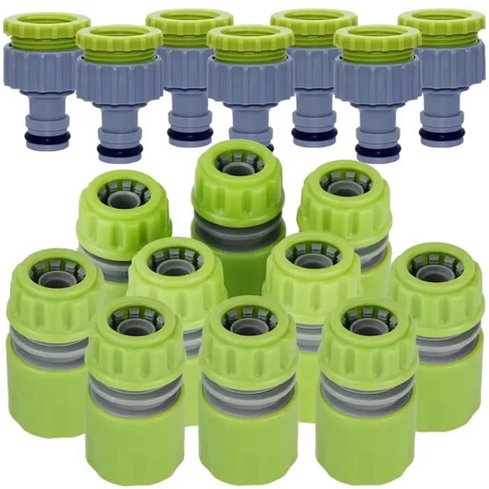 Adaptateur de robinet d'arrosage pour serre de jardin, 10 pièces, 1/2 3/4 pouces, connecteur de tuya