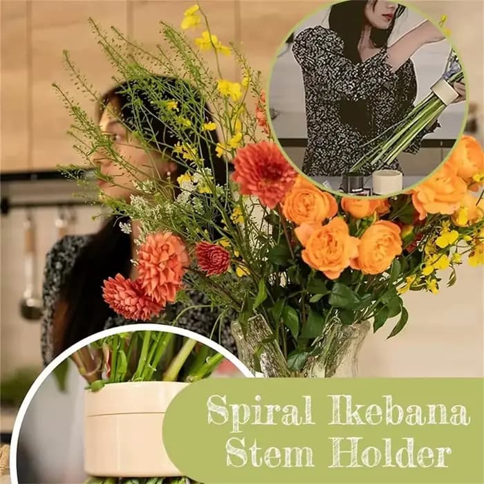 Support de tige en spirale pour fleurs Ikebana, support de tige en spirale pour vases, torsadeur de