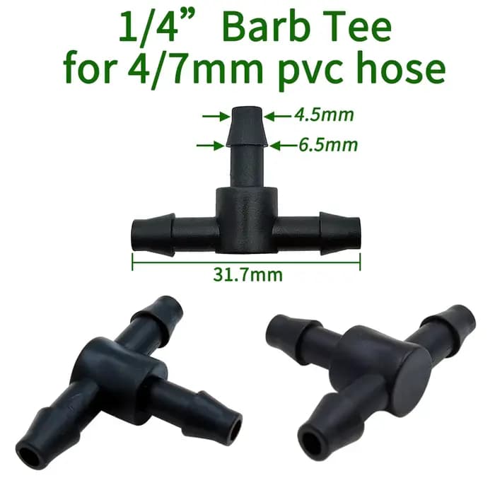 OASIS – connecteur en plastique barbelé à 3 voies, 50 pièces, pour tubes de 4/7mm, raccords de tuyau