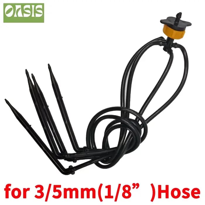 OASIS-Kit de micro goutteurs d'irrigation à flèche courbée, pour tuyau de 3/5mm, pour arrosage de ja
