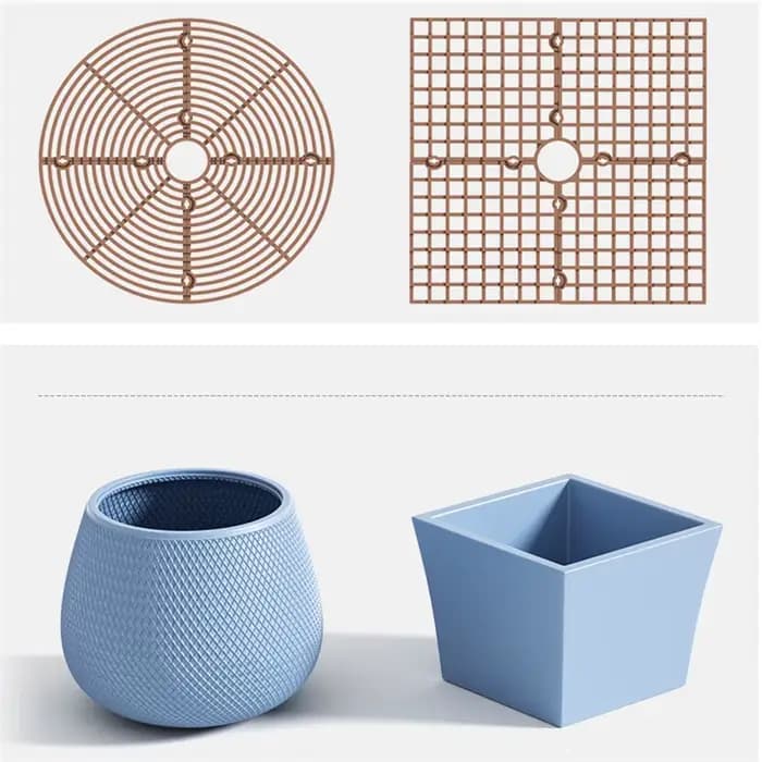 Protecteur de sol pour Pot de plantes, 1 pièce, avec clous, grille de Pot de plantes, couverture de