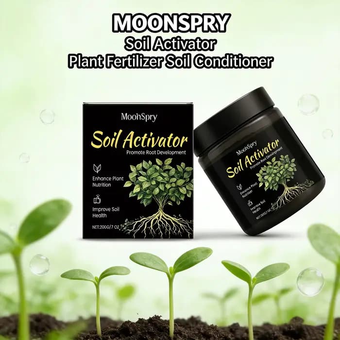 MoonSpry Activateur de Sol Puissant Engrais pour Jardin et Plantes Améliore la Consistance du Sol Co