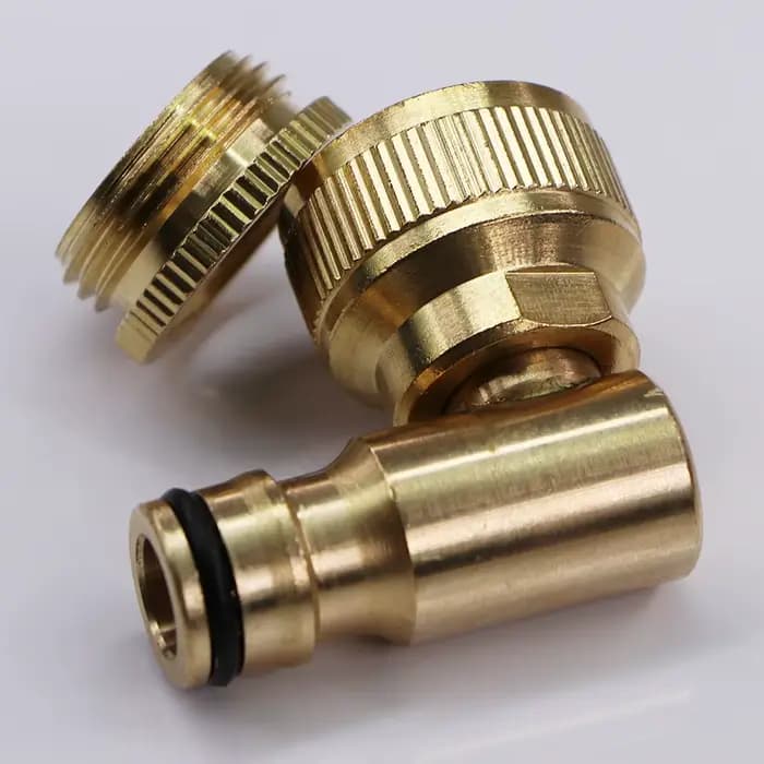 1 pièce Raccord rapide coudé 16mm 1/2" 3/4" en laiton et cuivre, pour l'irrigation et l'arrosage de