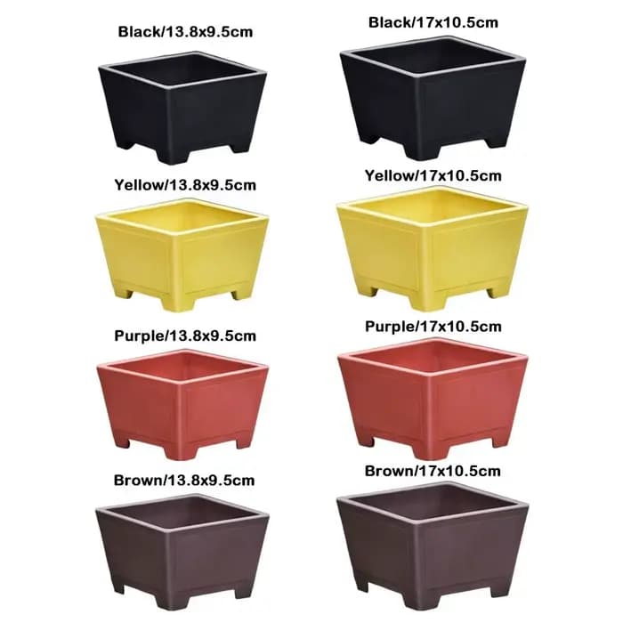 Pot de fleurs créatif en plastique épais et coloré