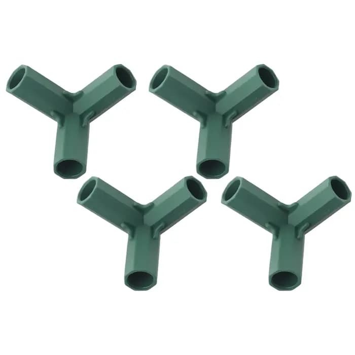 Connecteurs de construction de cadre de serre en plastique de 16mm, 4 pièces, Structure de jardin ex