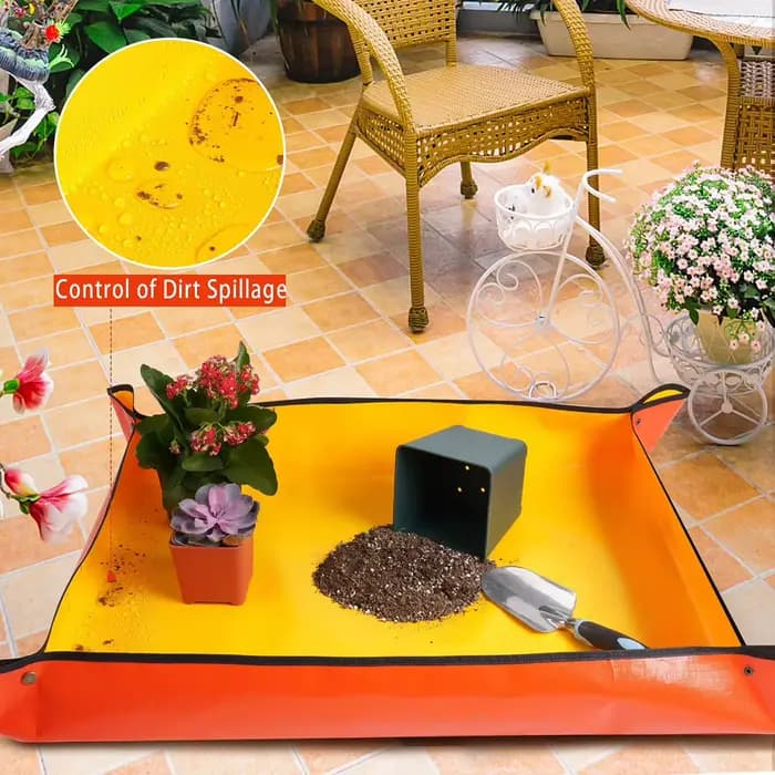 Planting Mat Potting Pad Foldable Garden Plant Flower Pot Reusable Transplanting Waterproof Mats Home Gardening Supplies