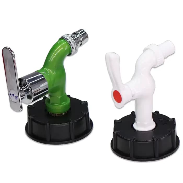 Connecteur de robinet de réservoir IBC à filetage grossier S60 x 16mm 1/2 ''3/4'', adaptateur de cou