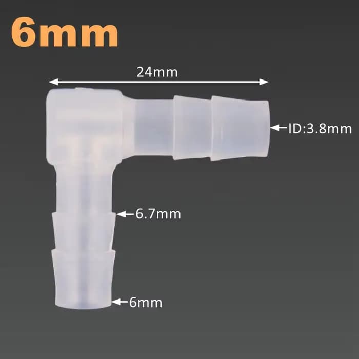Connecteur Coudé PP pour Pompe à Air d'Aquarium, Raccords Précieux, Joint d'Aérateur, Irrigation de
