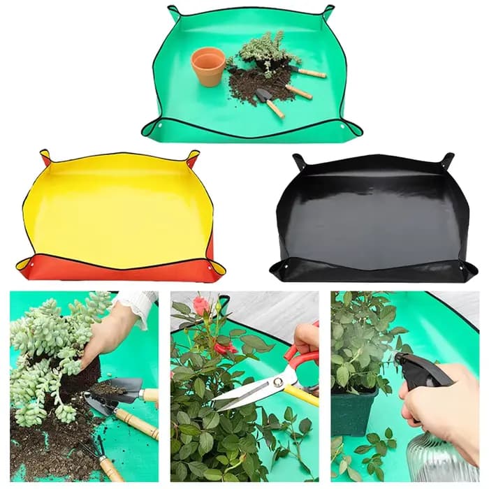 Tapis de plantation pliable pour plantes de jardin, Pot de fleur, réutilisable, imperméable, 1 pièce