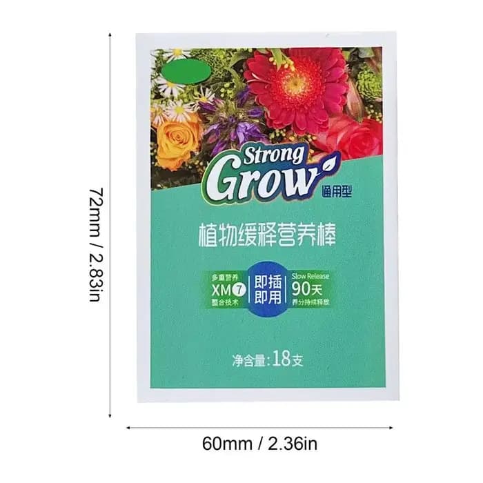 18 pièces/boîte plante bâtons à dégagement lent nutritif bâton à libération lente engrais intérieur Pot de fleur plantes