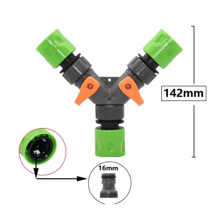 Connecteur séparateur d'eau pour tuyau de jardin, 2/4 voies, filetage femelle 1/2 3/4 Y, Valve d'irr