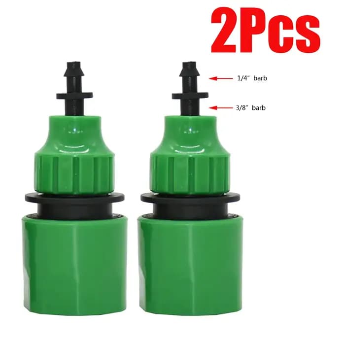 Adaptateur à raccord rapide avec connecteur barbelé 1/4 (ID 4mm) ou 3/8 ''(8mm)