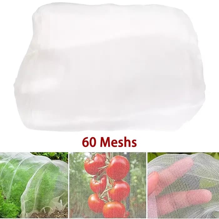 Filet de Protection contre les insectes de jardin, 60 mailles, pour fleurs, serre, plantes, fruits,