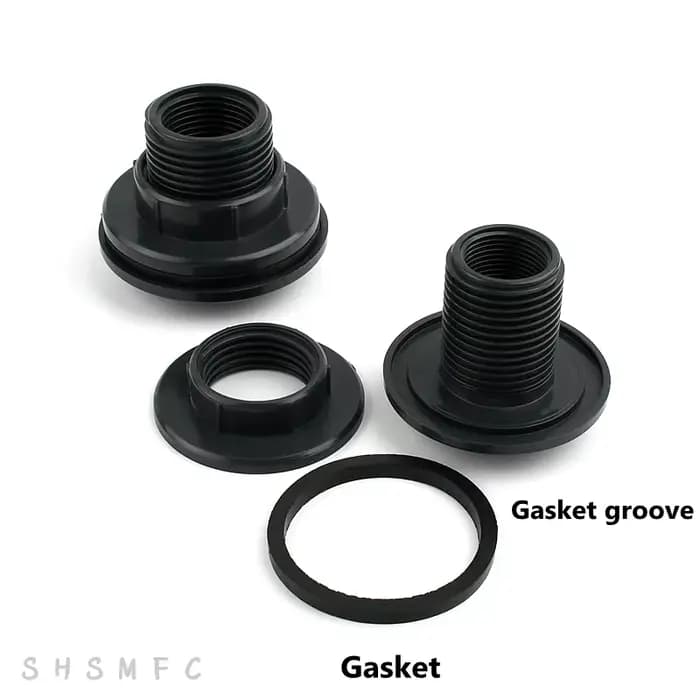 Joints de réservoir d'eau à Double filetage femelle UPVC 1/2, 3/4, 1 pouce, accessoires d'irrigation