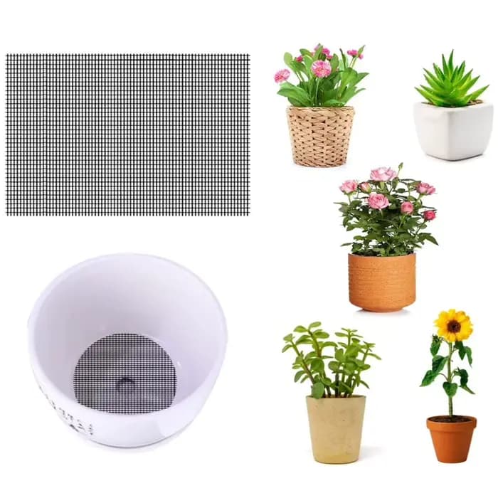 Trou de Pot de fleur, tampon en maille, outil de bonsaï, feuille de maille, trou de Pot de fleur, fi