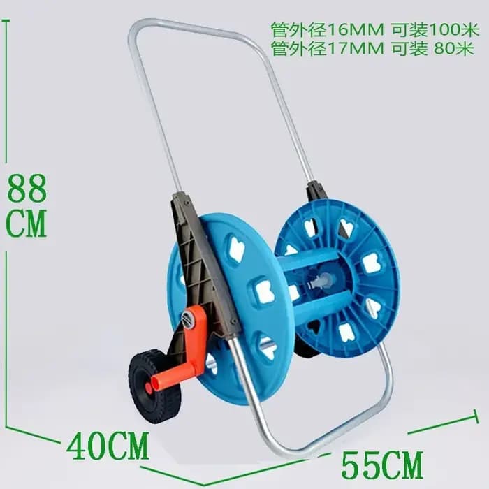 Chariot de dévidoir de tuyau d'arrosage portable