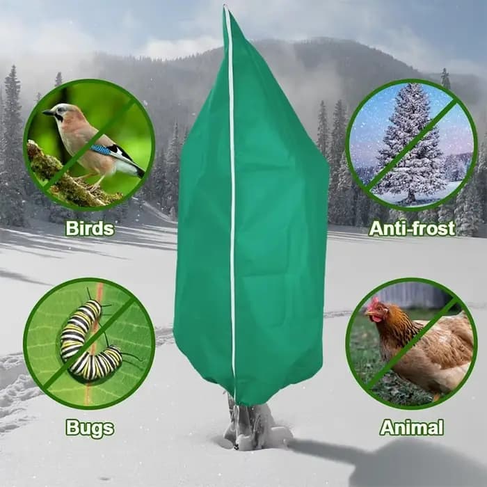 Housse de protection hivernale pour plantes, arbres et arbustes, couverture anti-gel pour plantes d'