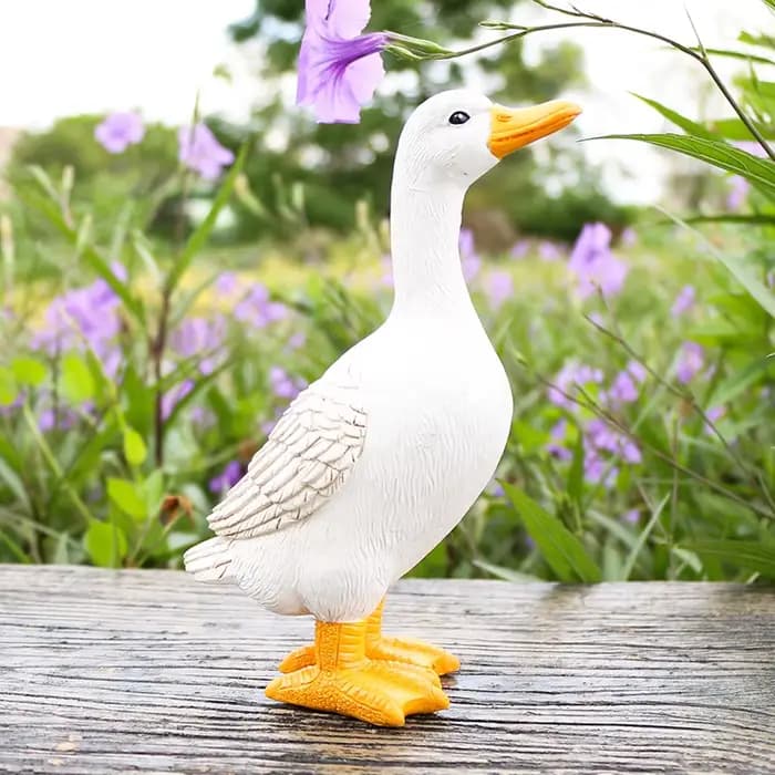Statues de canard, ornement de paysage, modèle de Simulation d'animaux de ferme, jouet, poulet, cana