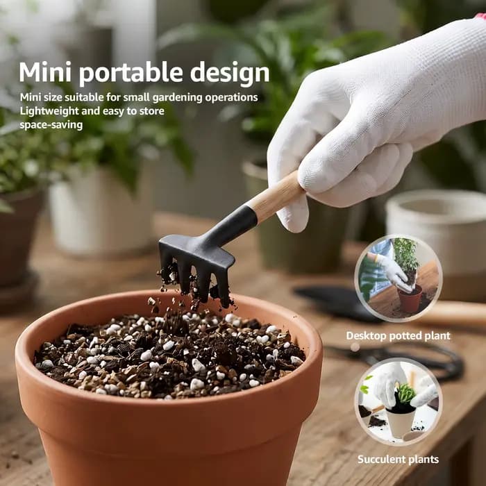 Ensemble de 3 mini-outils de jardinage portables