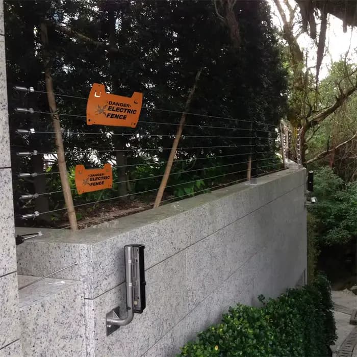 Panneau d'avertissement de clôture électrique, pour ferme, jardin, bétail, poussin, chien, mouton, a