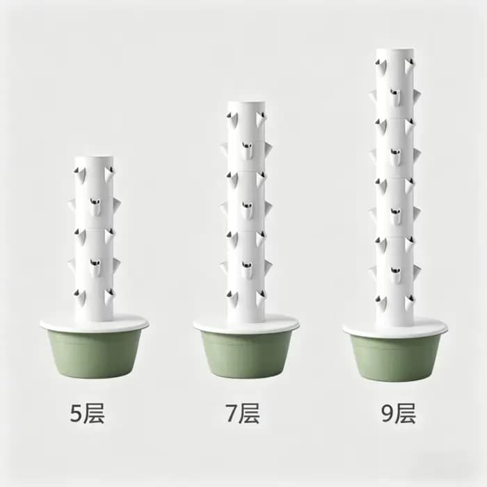 Système de culture hydroponique – Tour aéroponique verticale pour plantes d'intérieur