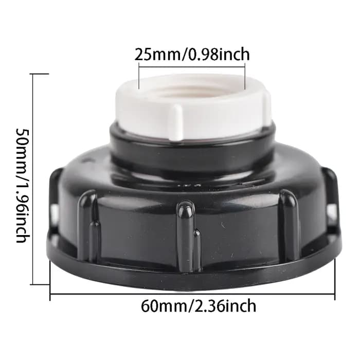 Adaptateur précieux IBC à filetage femelle S60