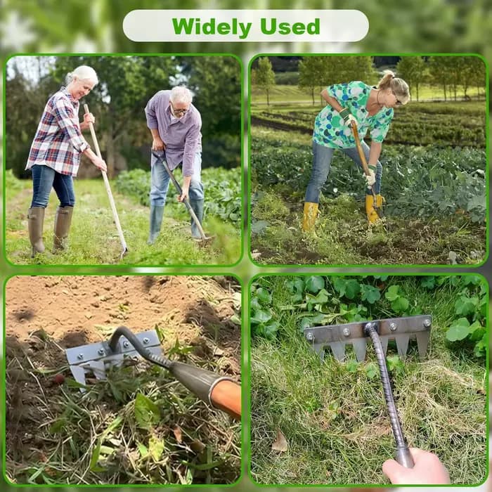 5/6/7/8 dents fer jardinage houe désherbage râteau outil agricole saisir