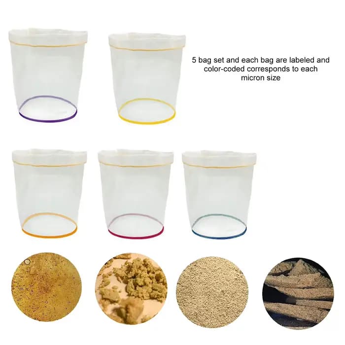 Kit de Sacs Filtrants à Bulles de 1 Gallons ou 5 Gallons, Proximité Micron, Extraction Wstring, 5 Pi