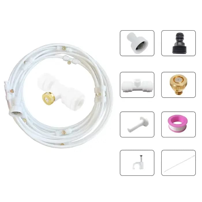 Pulvérisateur d'eau nébuliseur extérieur, atomiseur pour lit de jardin, Patio, terrasse, système de