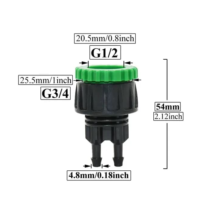 Adaptateur de système d'irrigation goutte à goutte pour tuyau d'arrosage